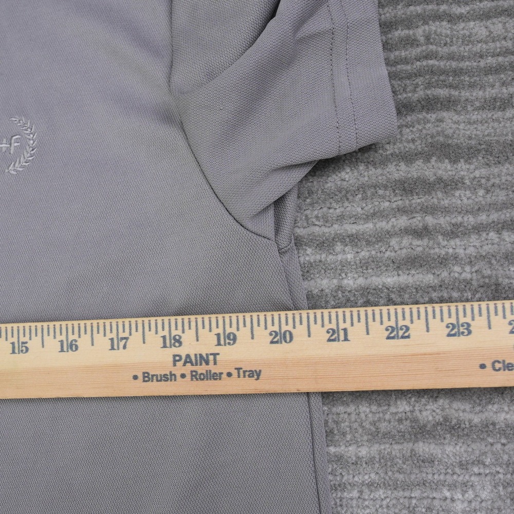 Craft + Flow Knitwear Mens Gray Short Sleeve Polo Shirt Size Medium NWT - Picture 4 of 12